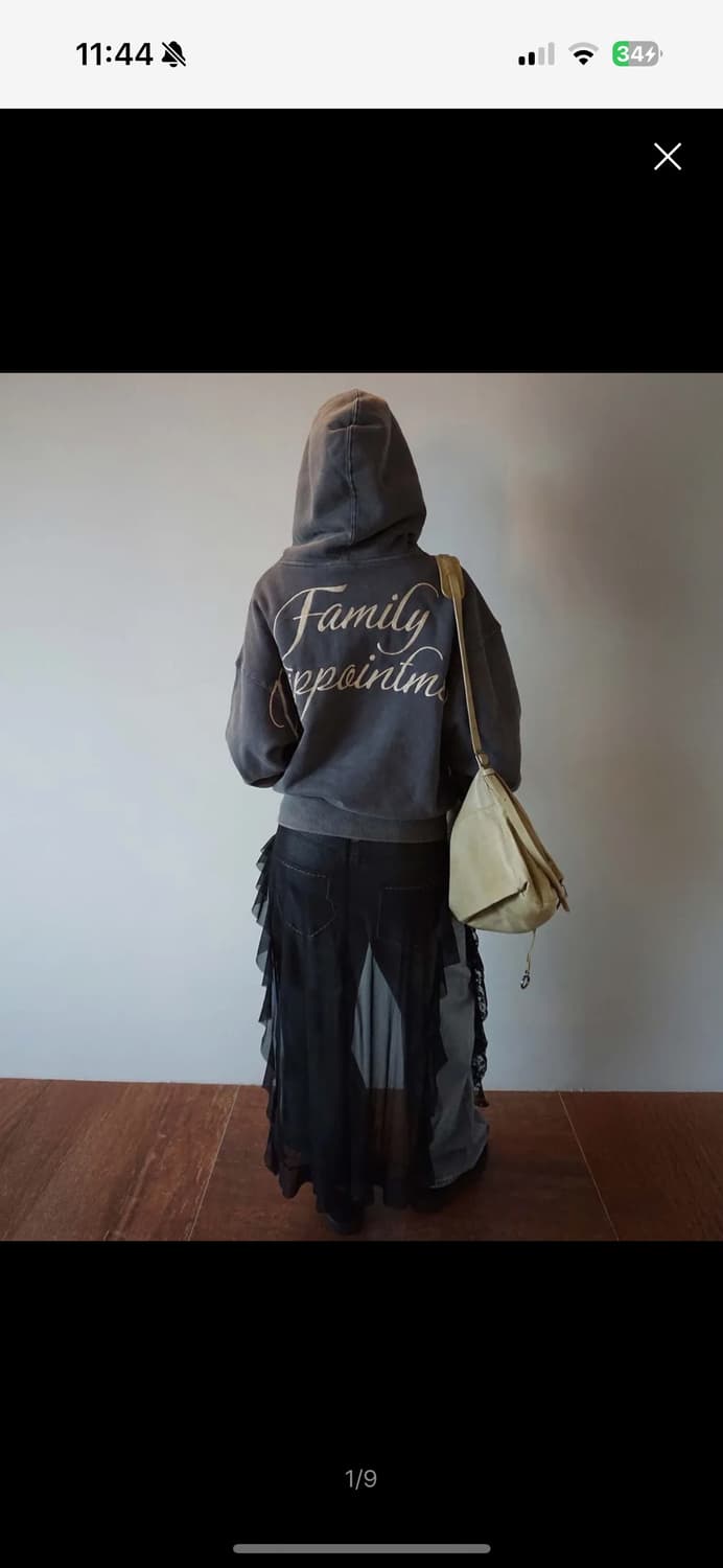 스컬프터 배드 시드 워시드 후드집업 더스티블루 상품이미지3