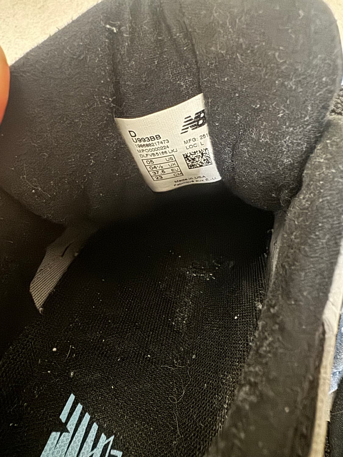 뉴발란스 993 발틱 씨 블루 230 상품이미지4