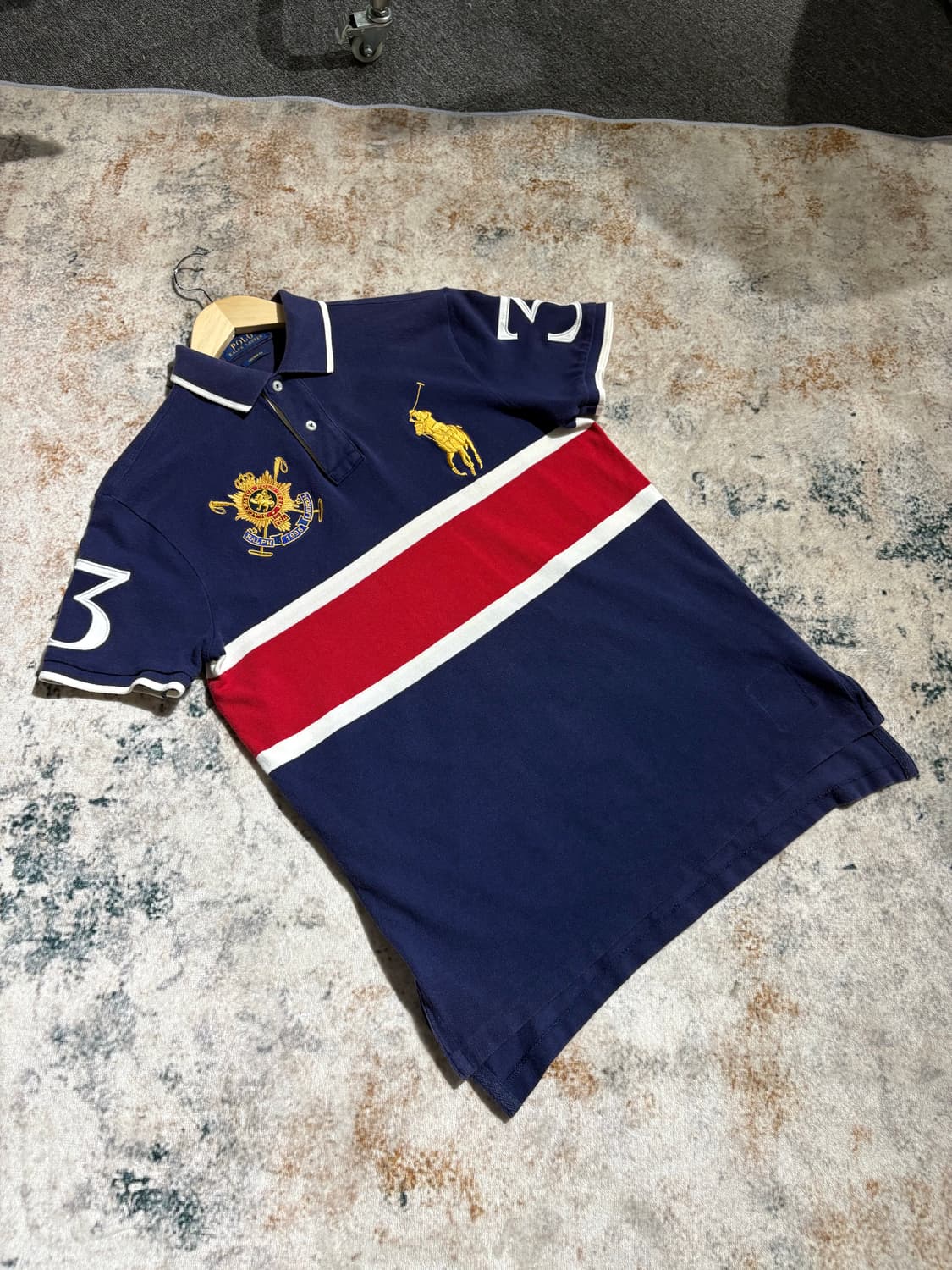 폴로 빅포니3 치프키프 금장 카라반팔티셔츠 상품이미지1