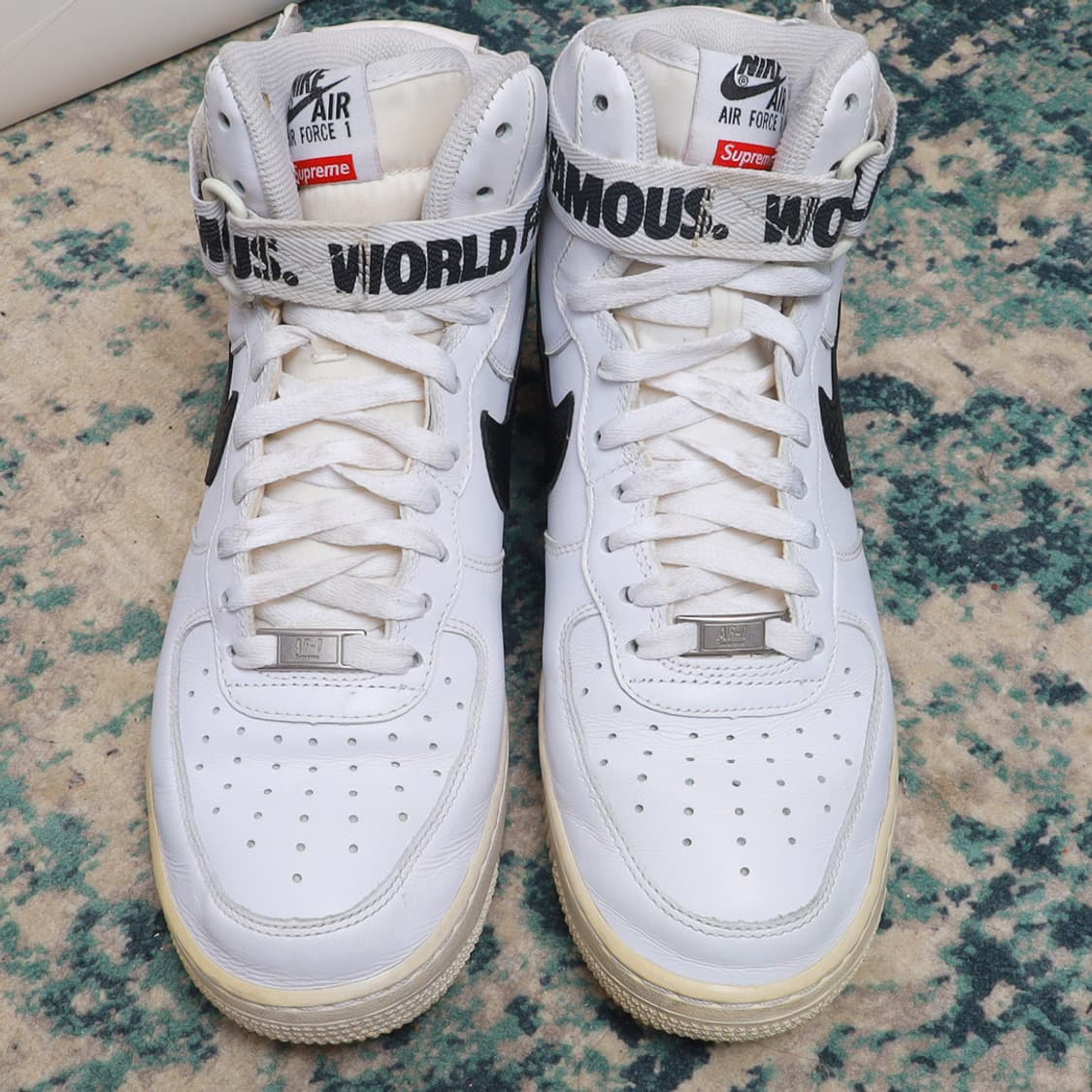 Supreme 나이키 x 슈프림 에어포스 1 하이 화이트 풀박스 정품 상품이미지3