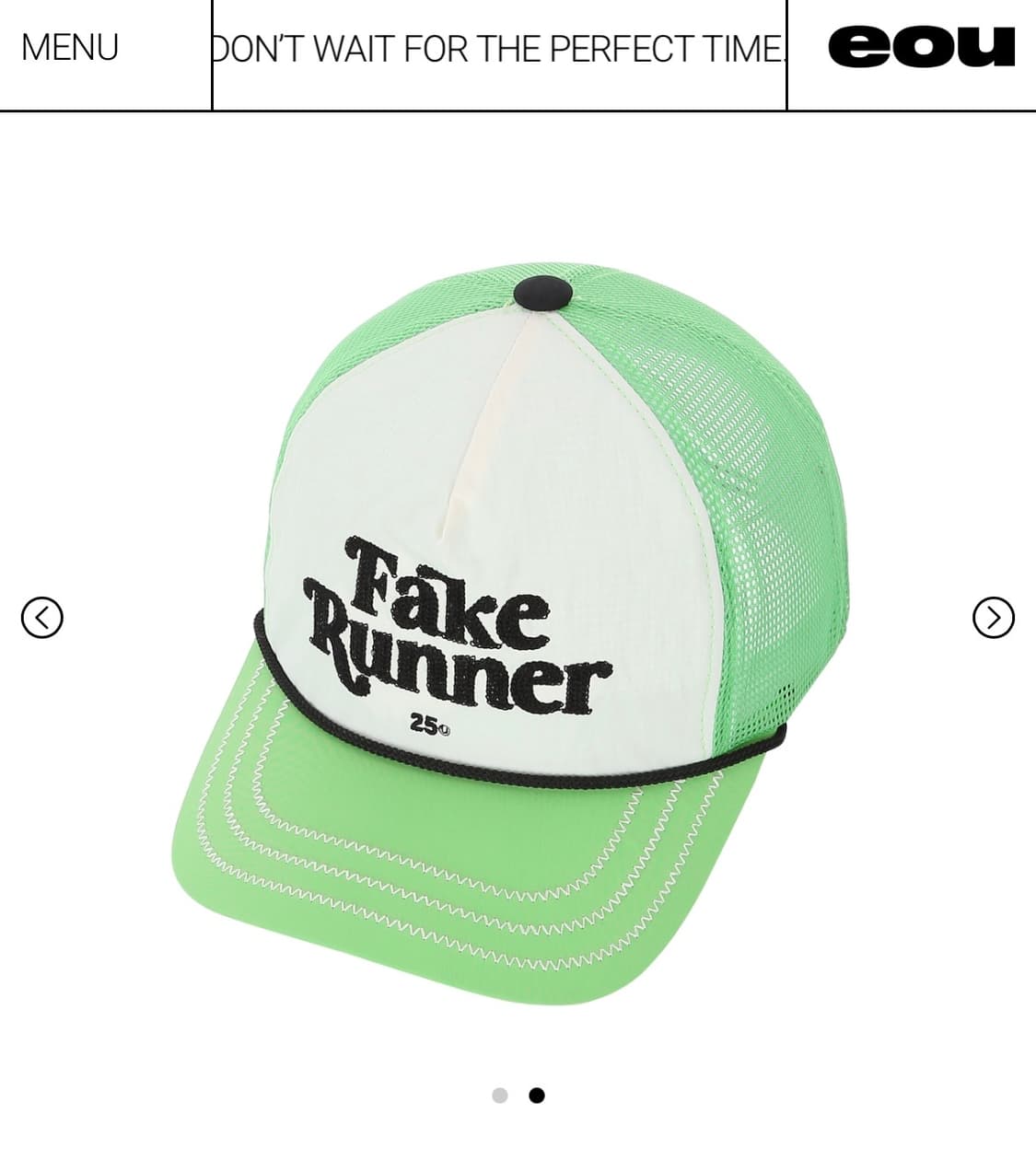 Eou fake runner 볼캡 상품이미지1