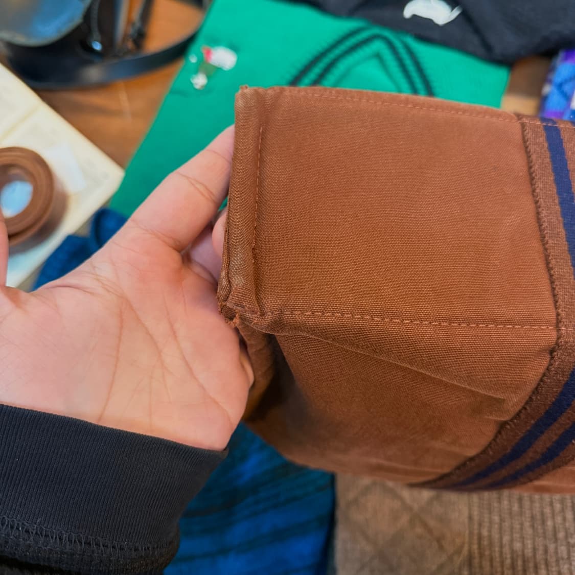 에르메스 후루토 MM 캔버스 브라운 토트백 상품이미지2