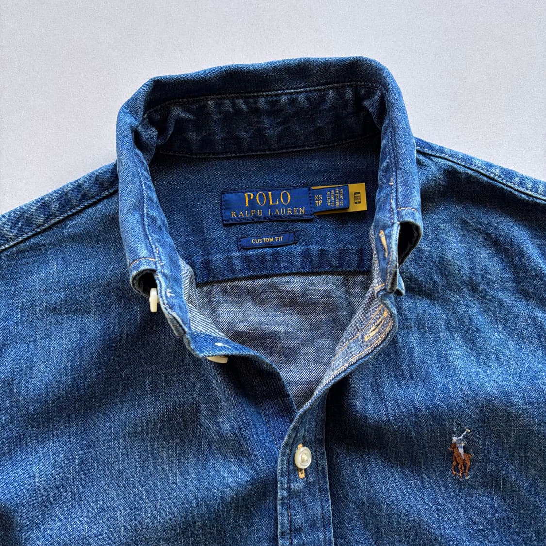 [XS]폴로 랄프로렌 커스텀핏 여성 데님 셔츠 상품이미지5