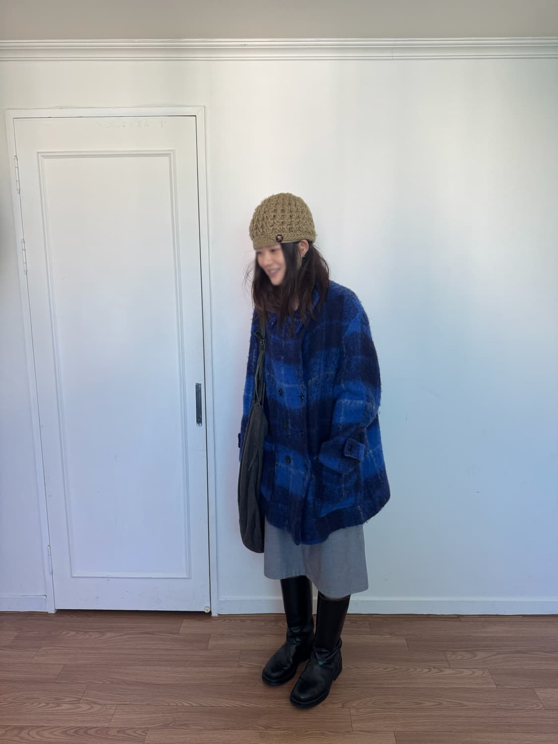 버튼 니트 비니 상품이미지7