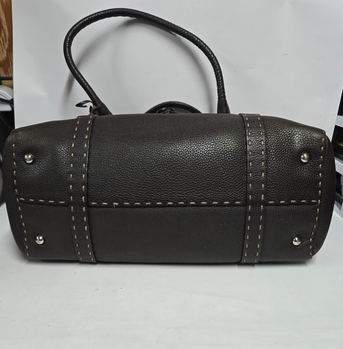 팬디 셀러리아 레더 토트백  상품이미지4