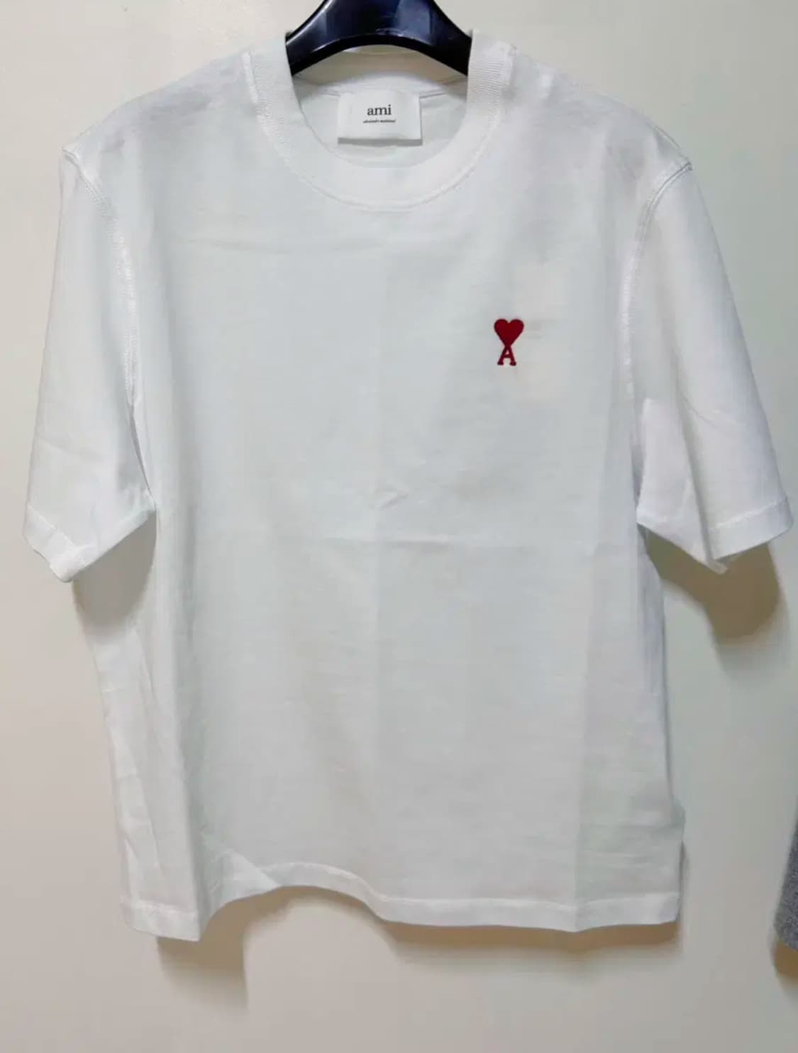 아미 스몰 하트 반팔 티셔츠 화이트 xxs 정품 상품이미지2