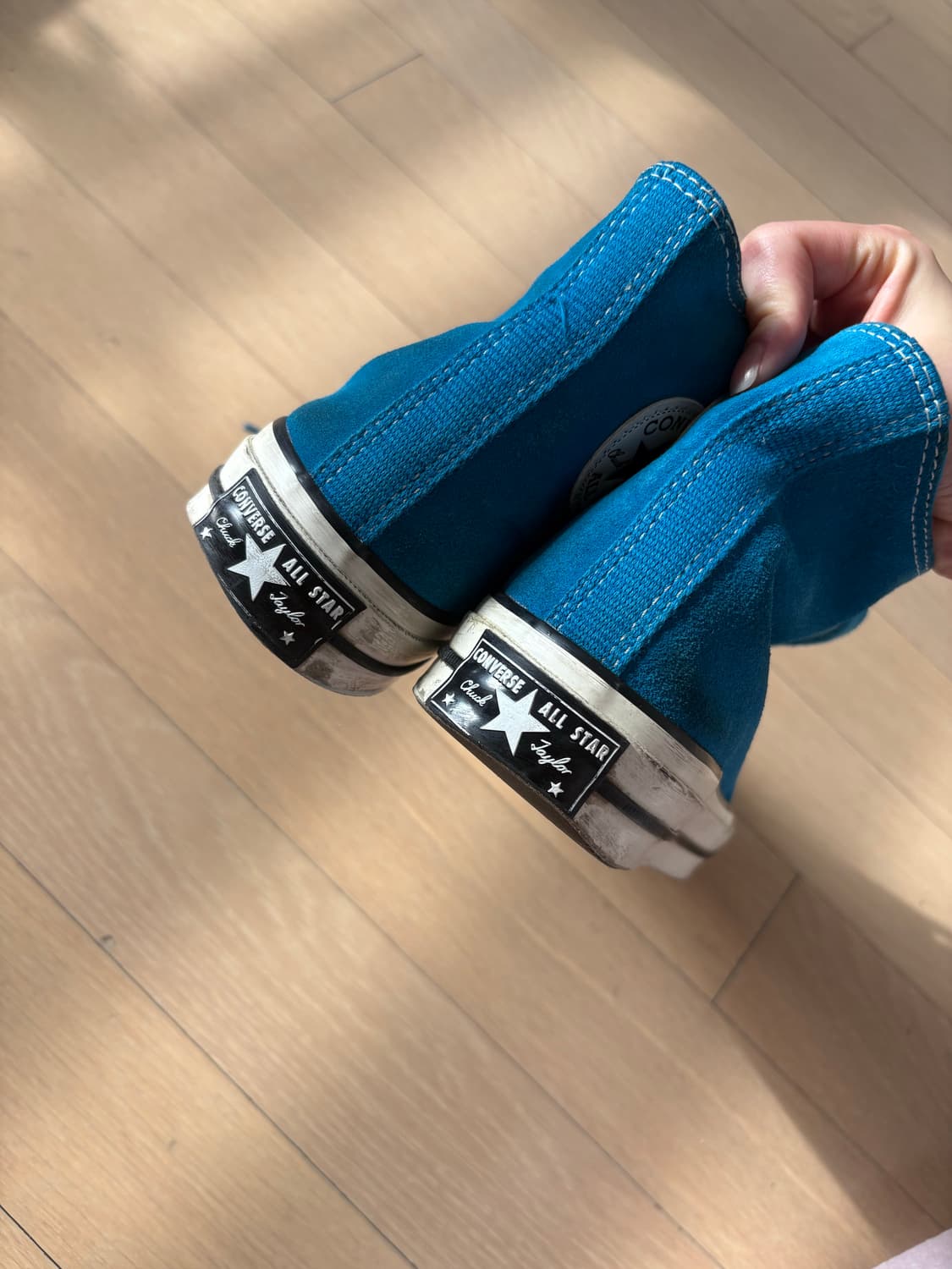 컨버스 하이 1970s 스웨이드 블루 230 판매 상품이미지7