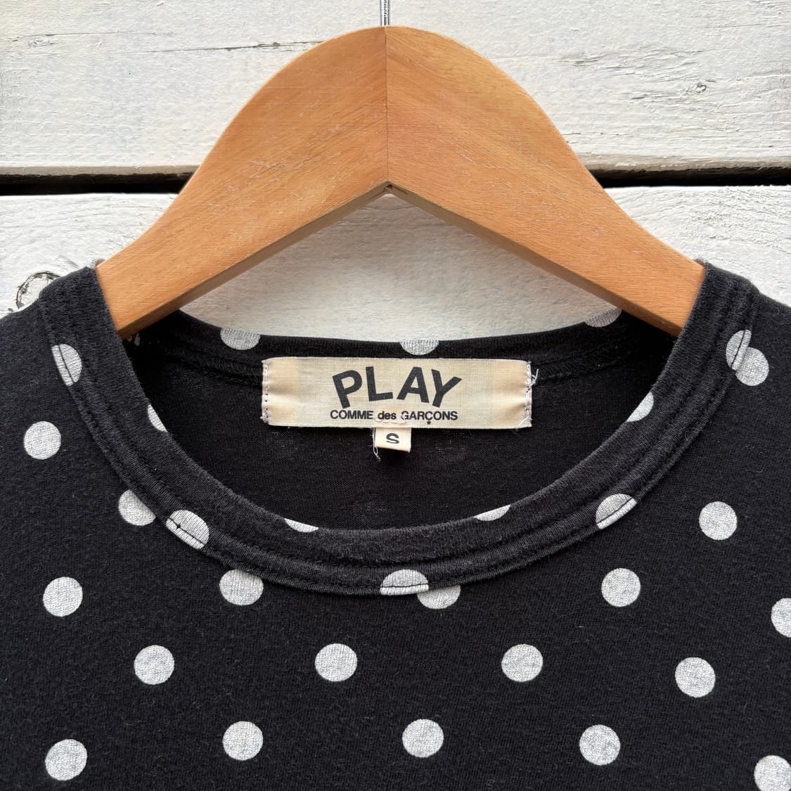 Comme des Garcons 꼼데가르송 도트 땡땡이 롱슬리브 티셔츠 상품이미지3