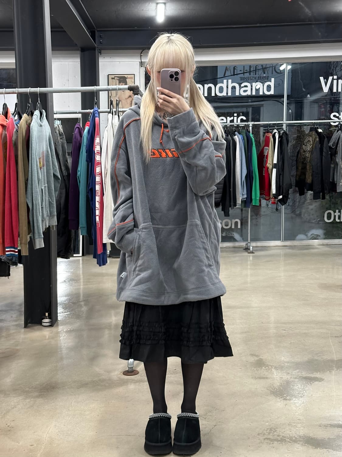 나이키 오버핏 플리스 후드티 상품이미지2