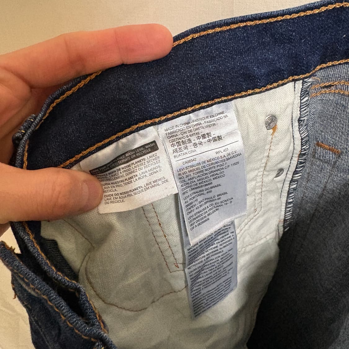 리바이스 505 레귤러 스트레이트 데님팬츠 / W32, L32 상품이미지8