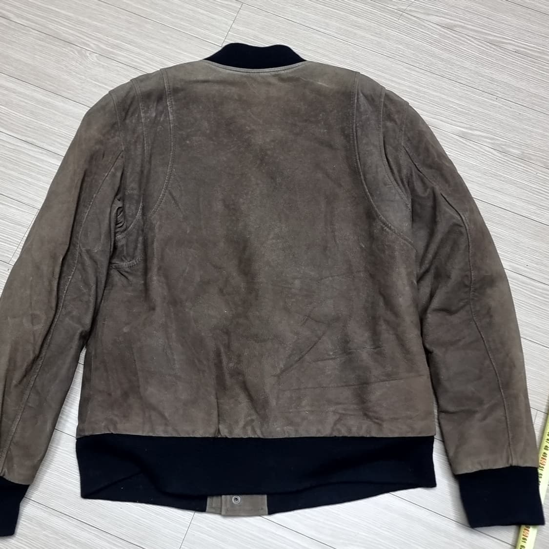 발망 브라운 스웨이드 누벅 가죽봄버 자켓(100-105) 상품이미지10