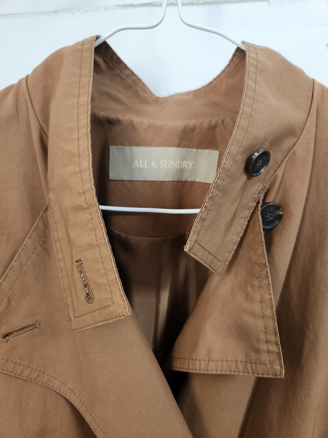 ALL & SUNDRY 브라운  트렌치 코트 66~77 상품이미지5