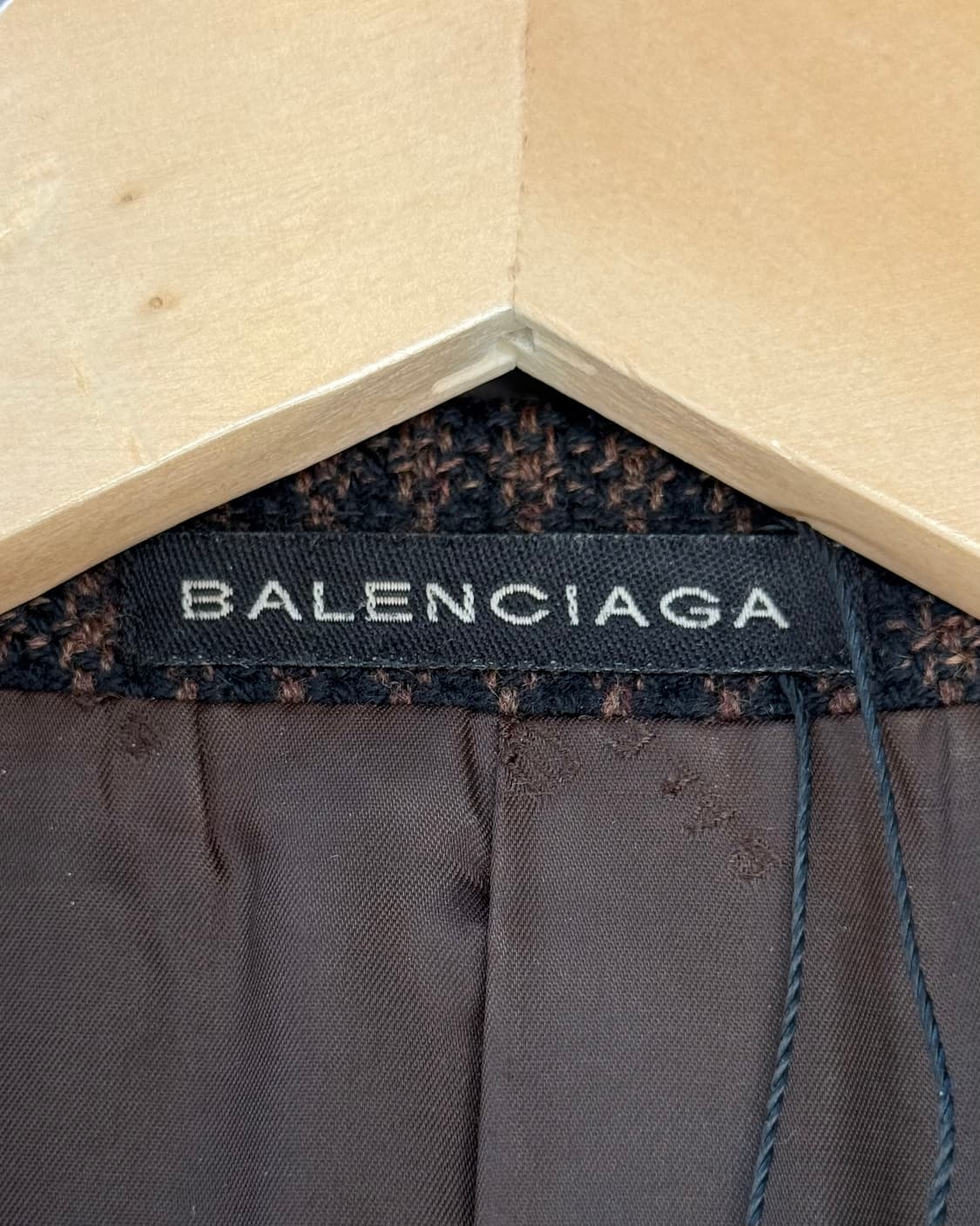 BALENCIAGA 90s brown check blazer 상품이미지8