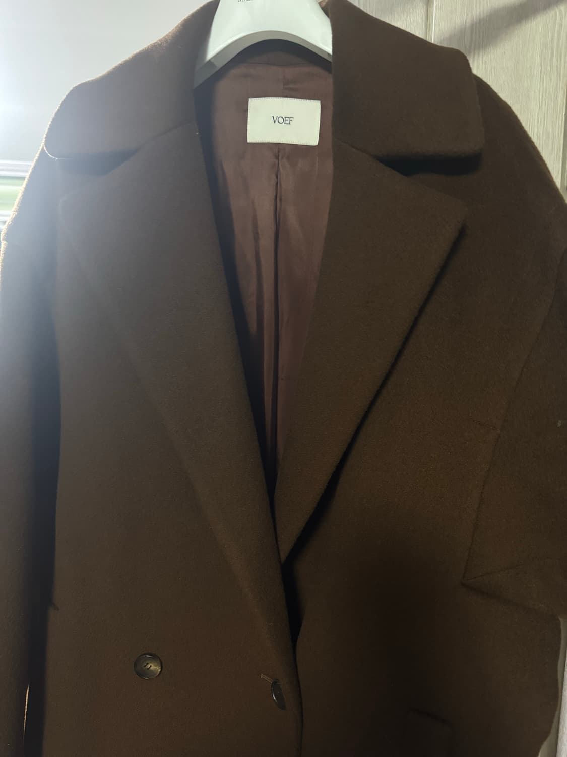 보프 VOEF) CARLY OVERSIZED COAT(BROWN) 상품이미지7