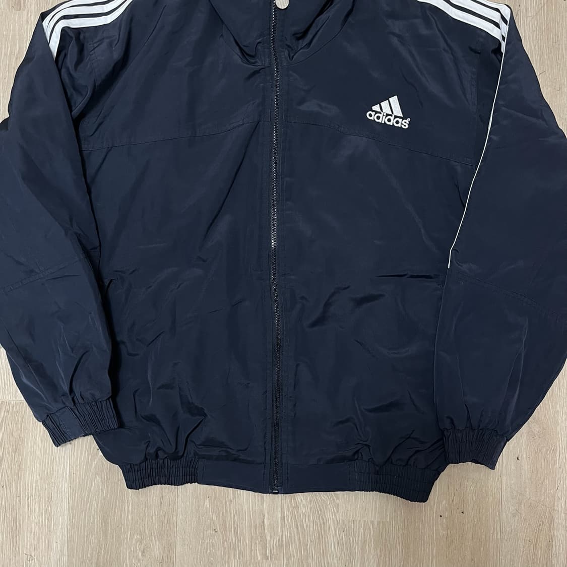 아디다스 올드스쿨 로고 후드 바람막이 자켓 XL/105  상품이미지4