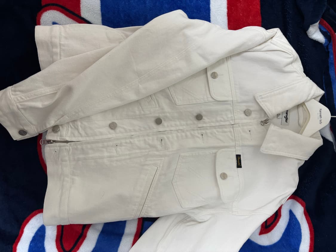 랭글런 트러커 자켓 화이트 L 상품이미지2