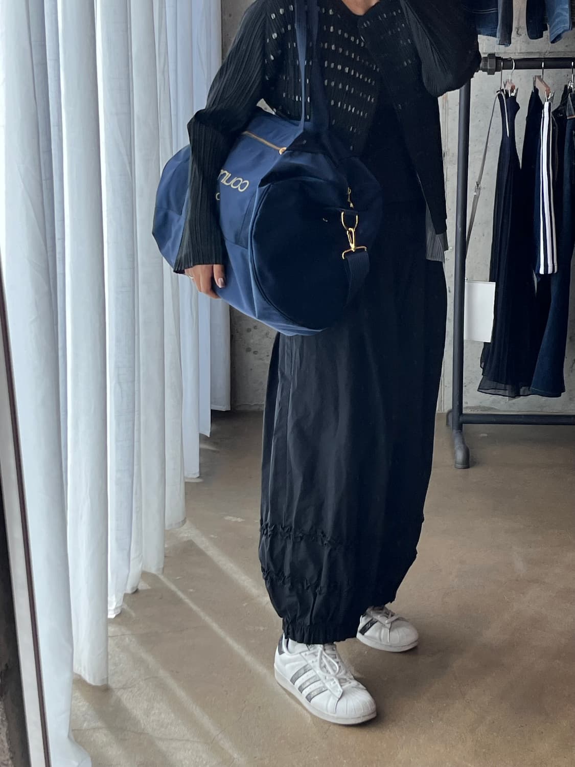 꾸레쥬 보스턴백 네이비 상품이미지3