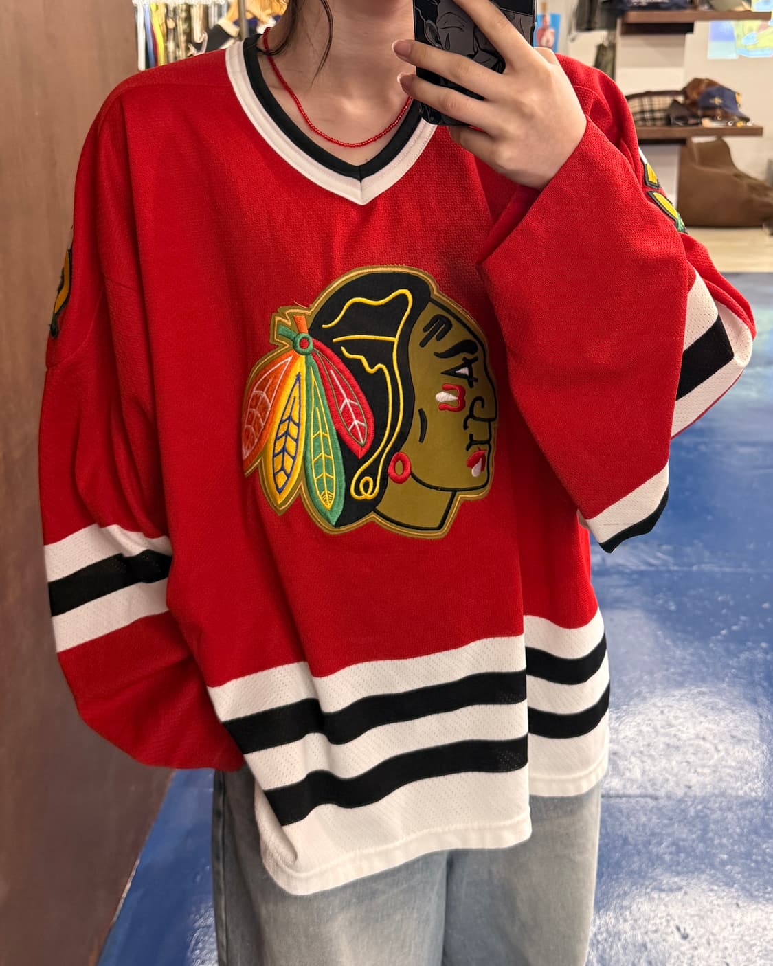 시카고 블랙 호크스 하키져지 상품이미지1