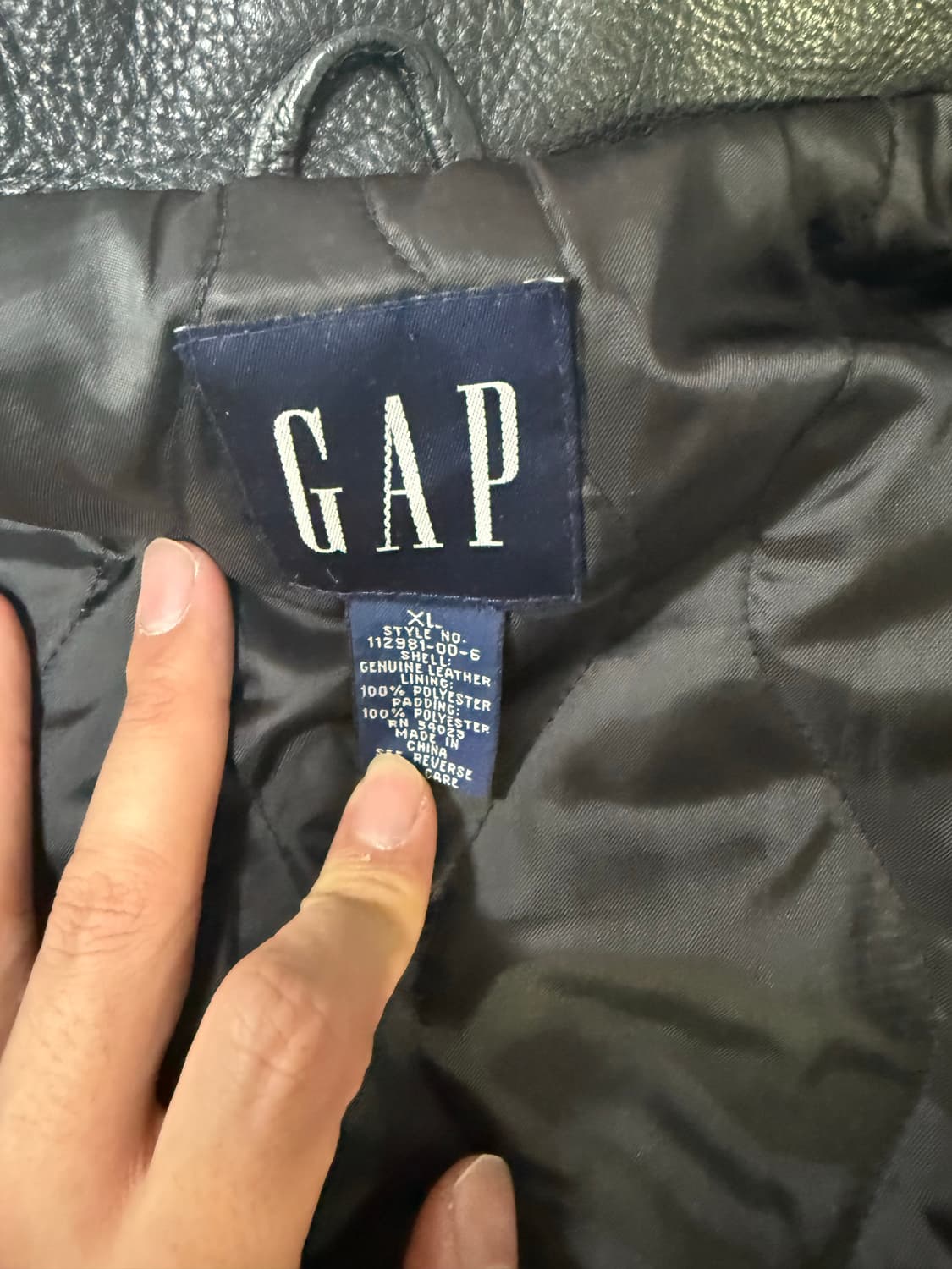 (XL) gap 올드갭 레더 카코트 코트 상품이미지3