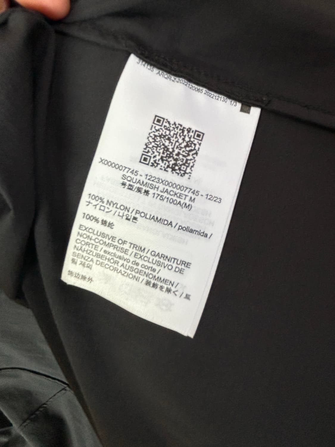 아크테릭스 스쿼미시 자켓 블렉 m 상품이미지4