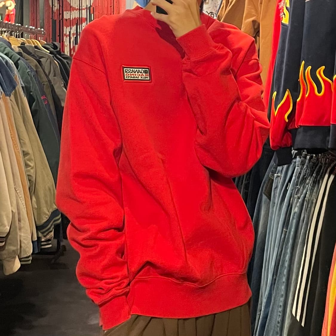 [IM] Champion 챔피온 X 쉐보레 레드 맨투맨 상품이미지4