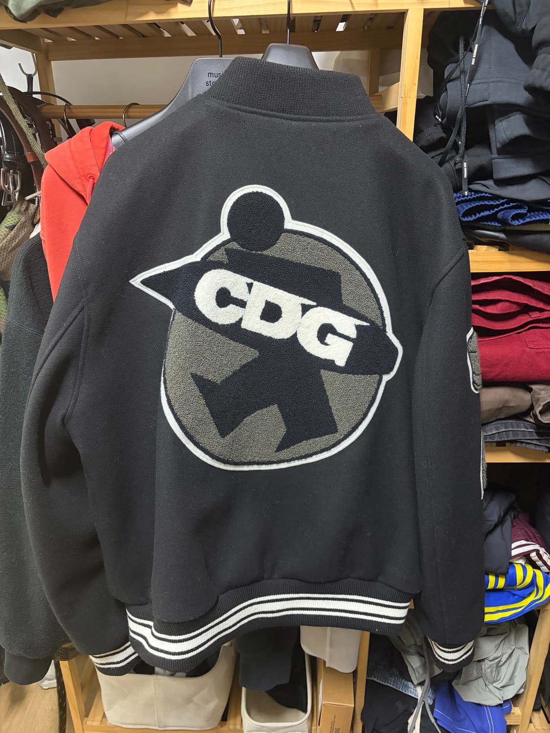 스투시 x 꼼데가르송 cdg 바시티자켓 상품이미지2