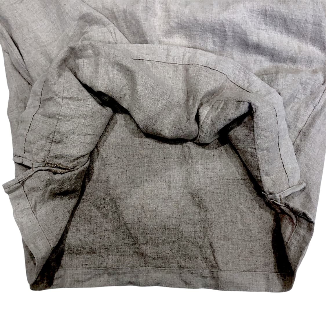 네스트로브컨팩트 기모 블랙리넨 피셔맨 스모크 셔츠 상품이미지9