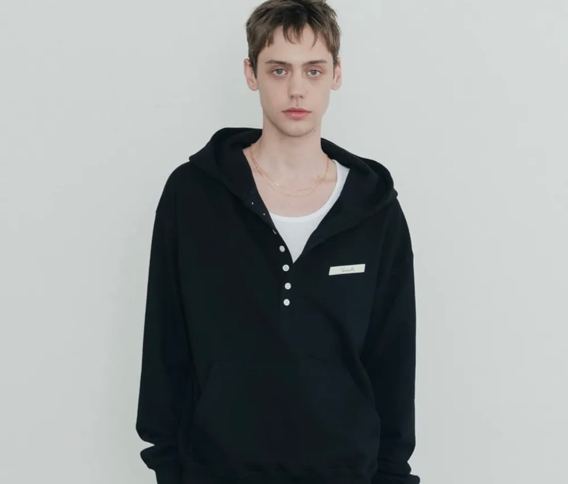 신앤리 테일러 코튼 스웻 후드 티셔츠 상품이미지1