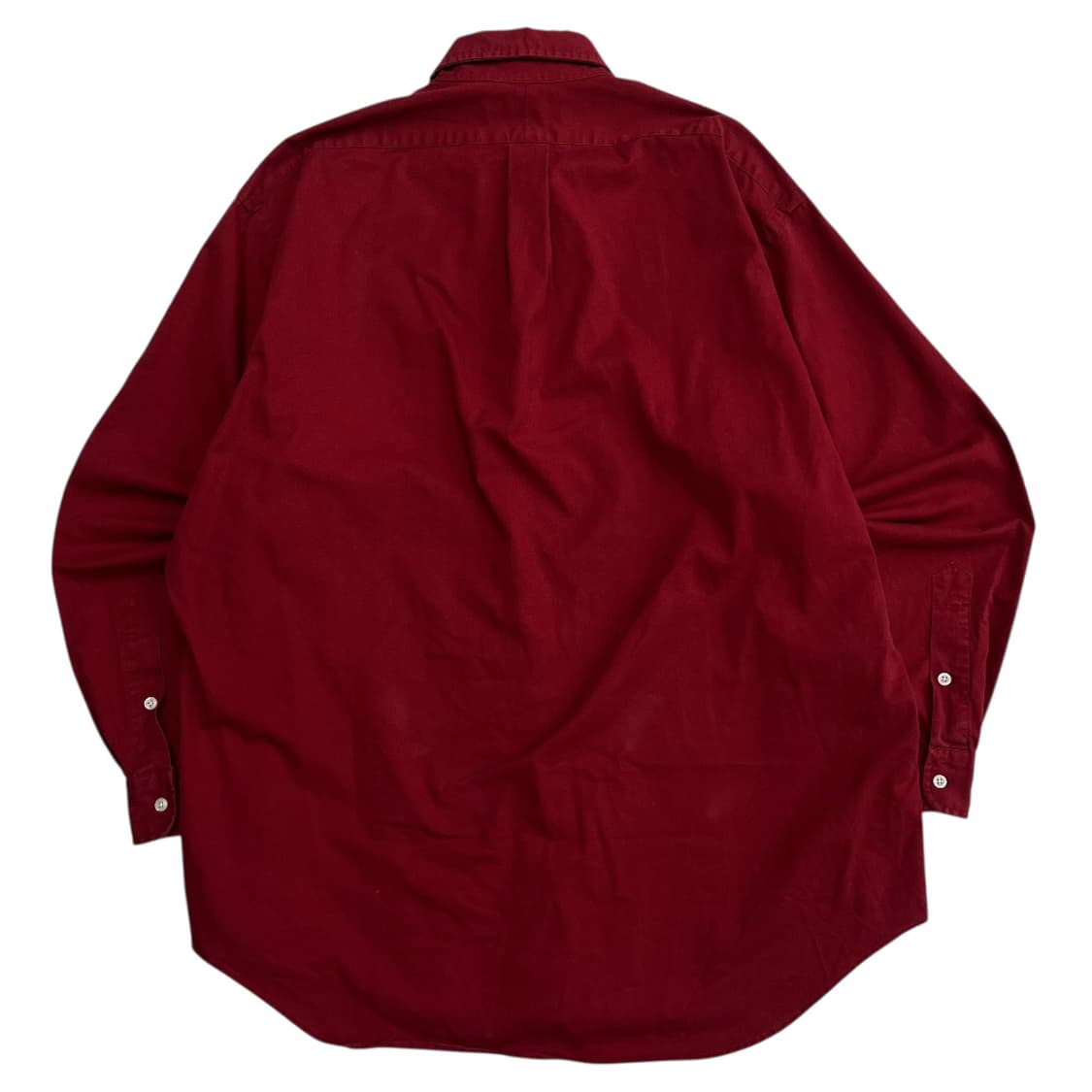 폴로 랄프로렌 90s 네이비포니 톤다운레드 셔츠 L 상품이미지3