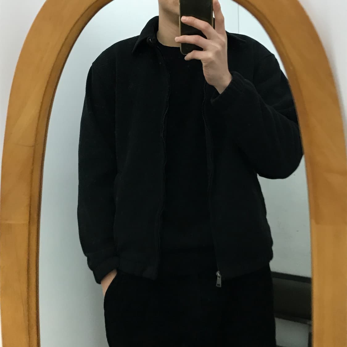 폴로랄프로렌 블랙 집업 플리스 스윙톱 블루종 자켓 남성 105 사이즈 상품이미지6