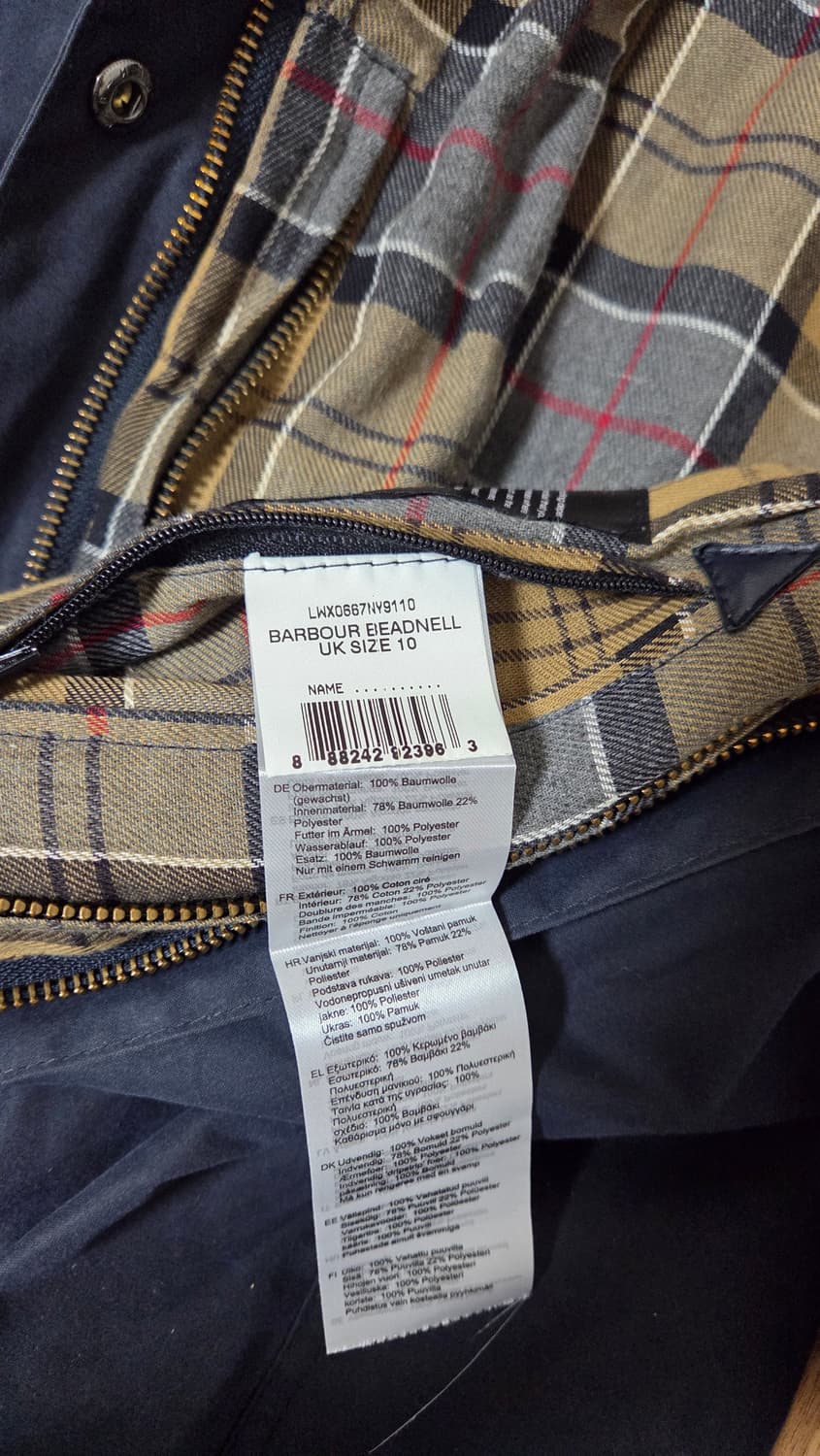 바버 비드넬 네이비 자켓  상품이미지4