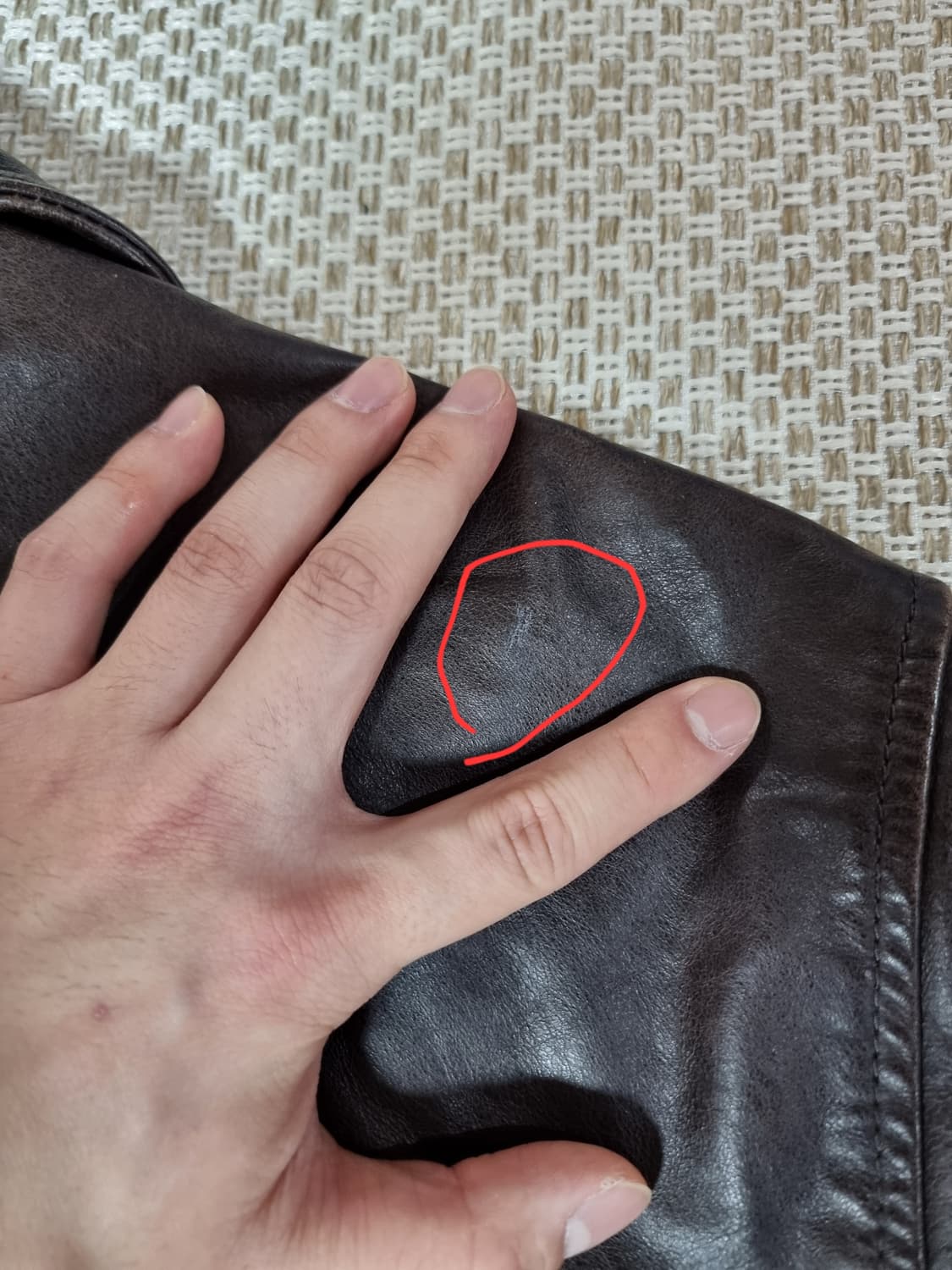 올드갭 old gap 레더 카코트 다크 브라운 L 상품이미지7