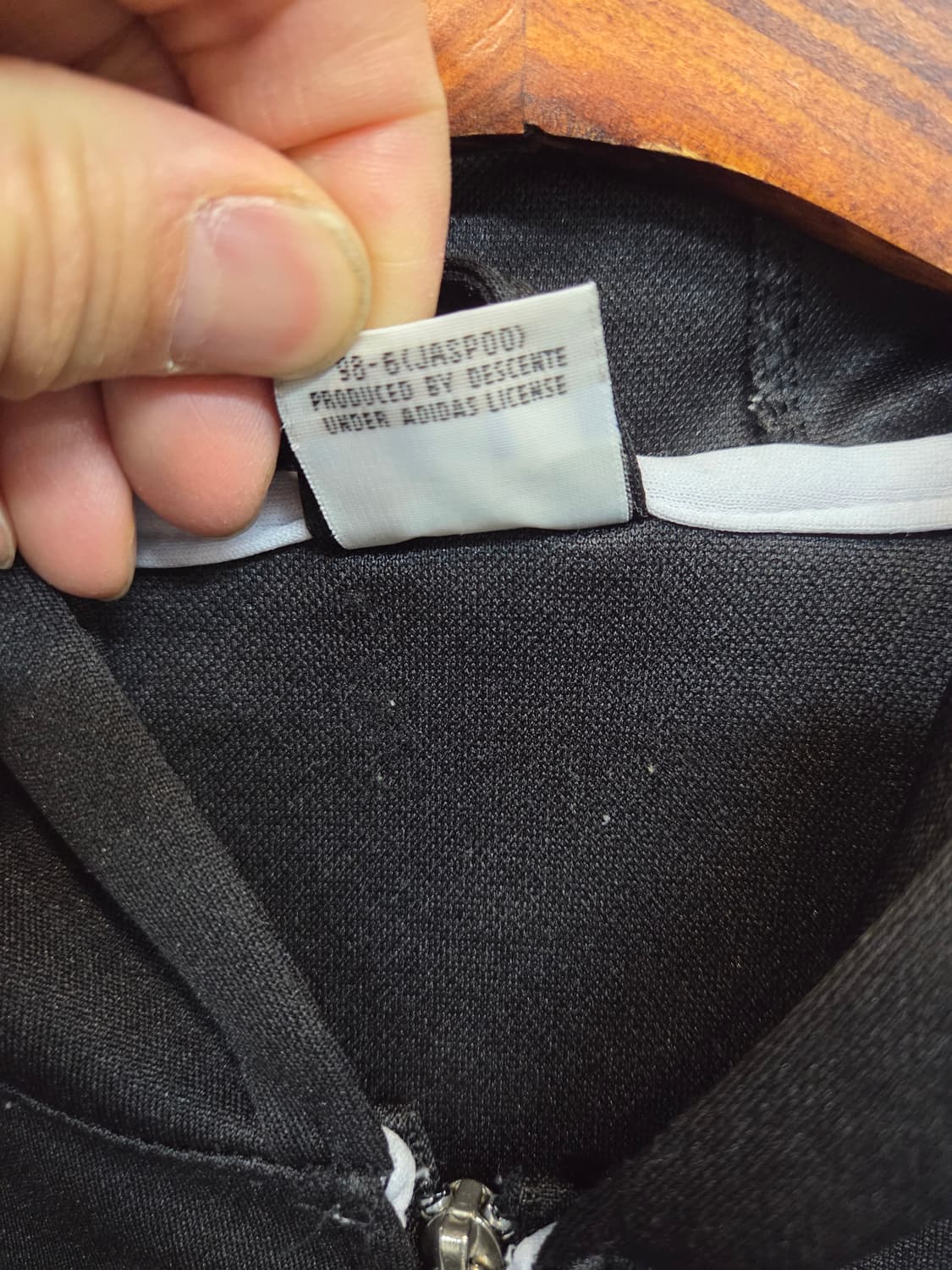 아디다스 올드스쿨 빈티지 트랙탑 후드로고 져지L 상품이미지5