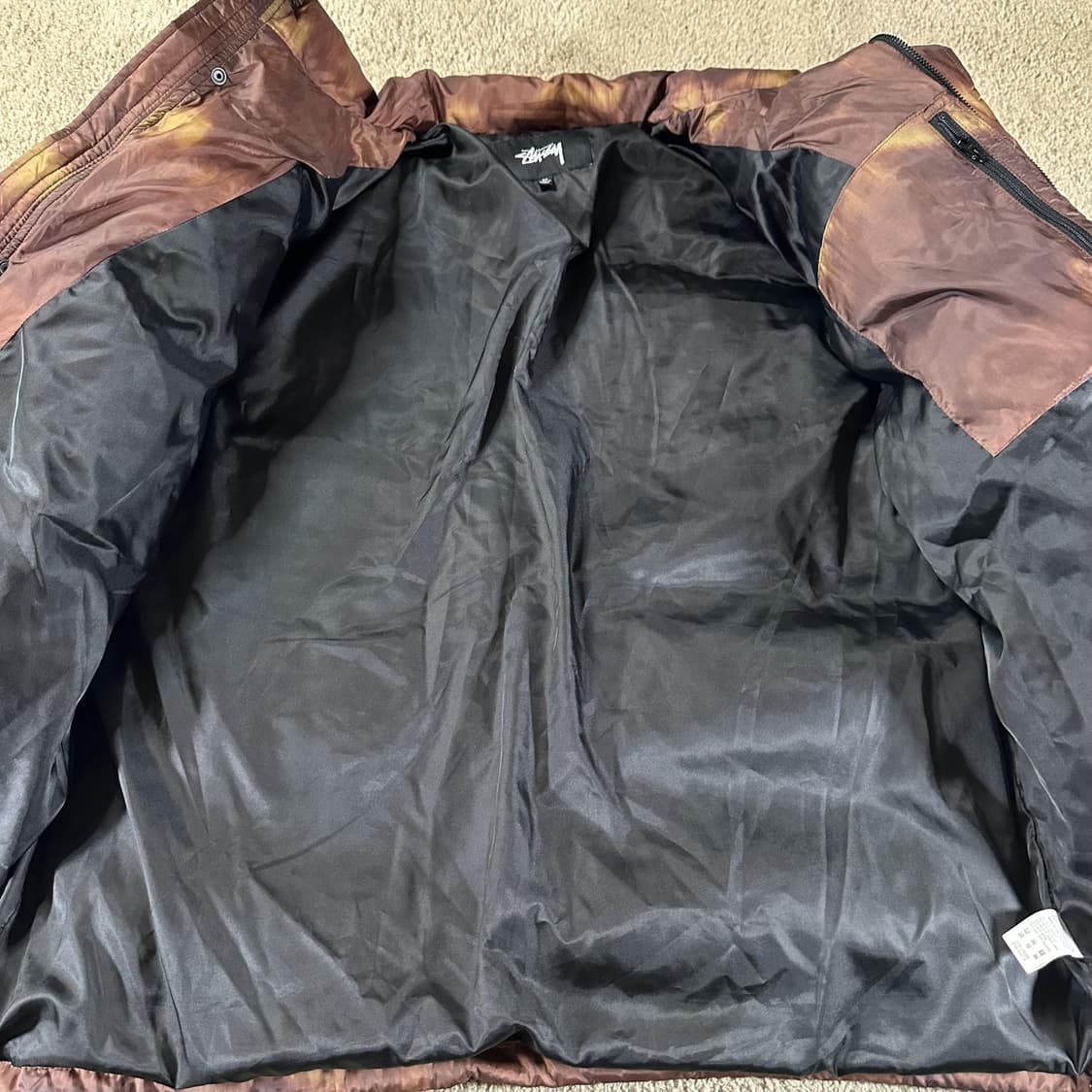 스투시 오로라 퍼퍼 자켓 브라운 상품이미지3