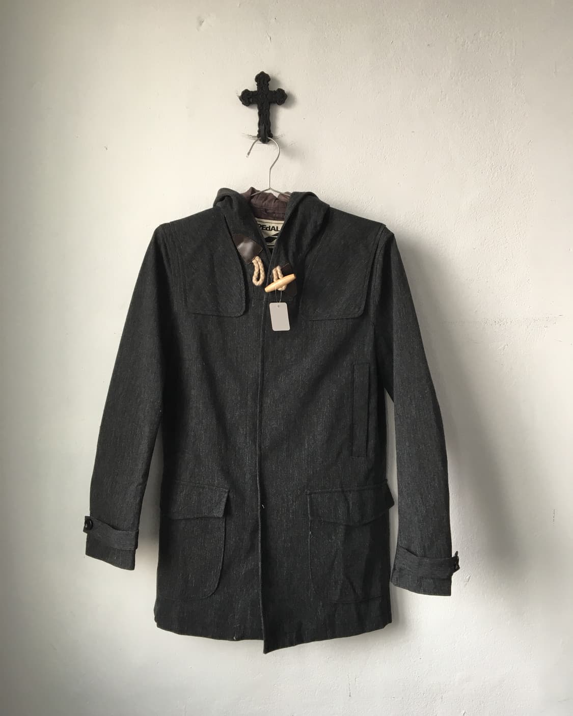 Duffle button point hood coat 상품이미지2