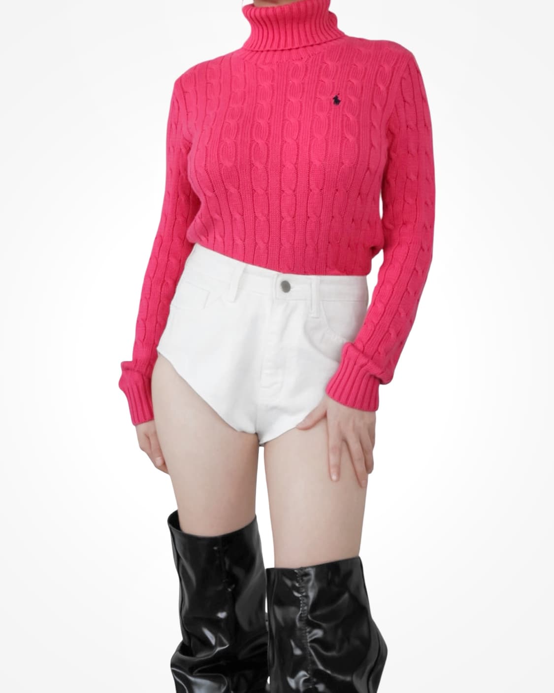 Ralph Lauren Cable Knit Turtleneck Sweat 상품이미지3