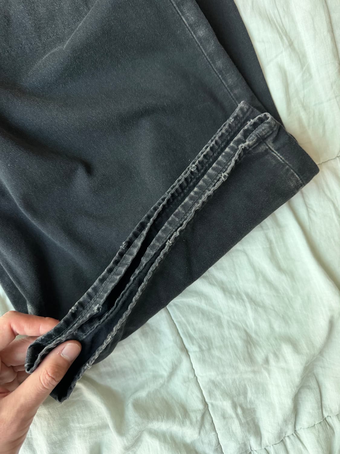 캐피탈 카츠라기 포트 배기 팬츠 블랙 상품이미지3