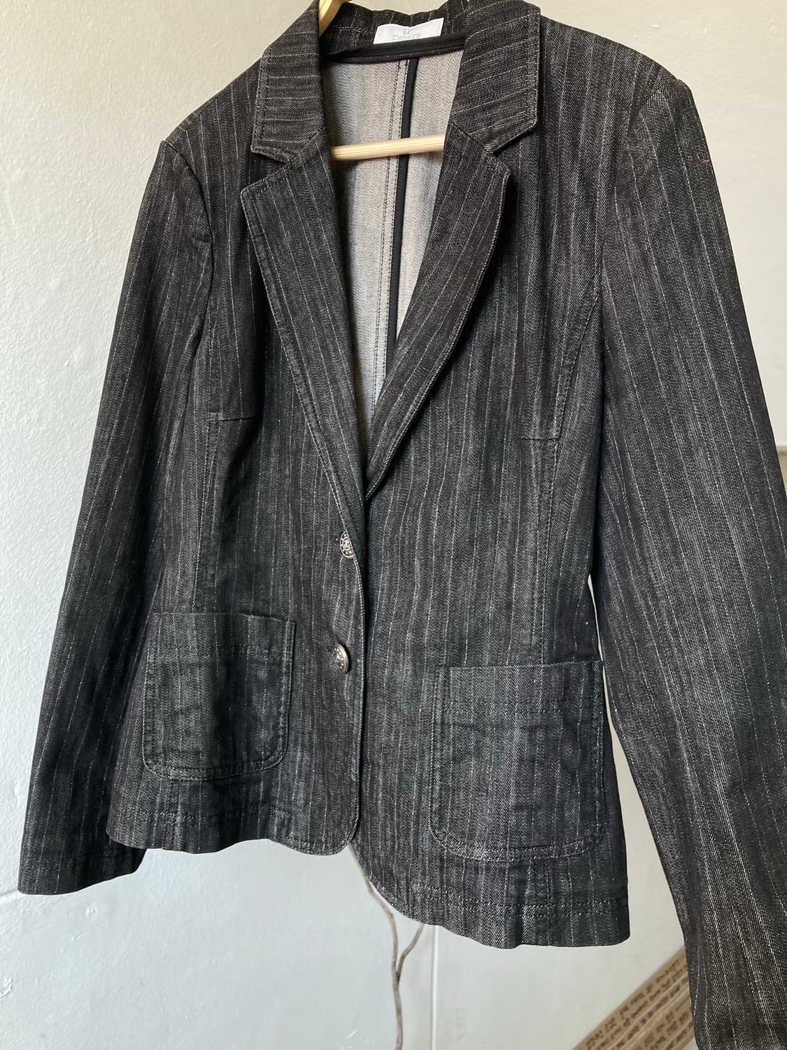 빈티지 에스닉 스트라이프 반짝이 자켓 상품이미지3