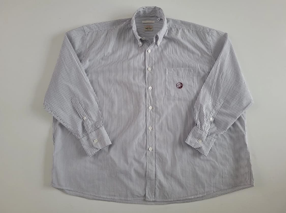 아워레가시 x 스투시 워크숍 버튼 오버사이즈 스트라이프 셔츠 S 상품이미지1