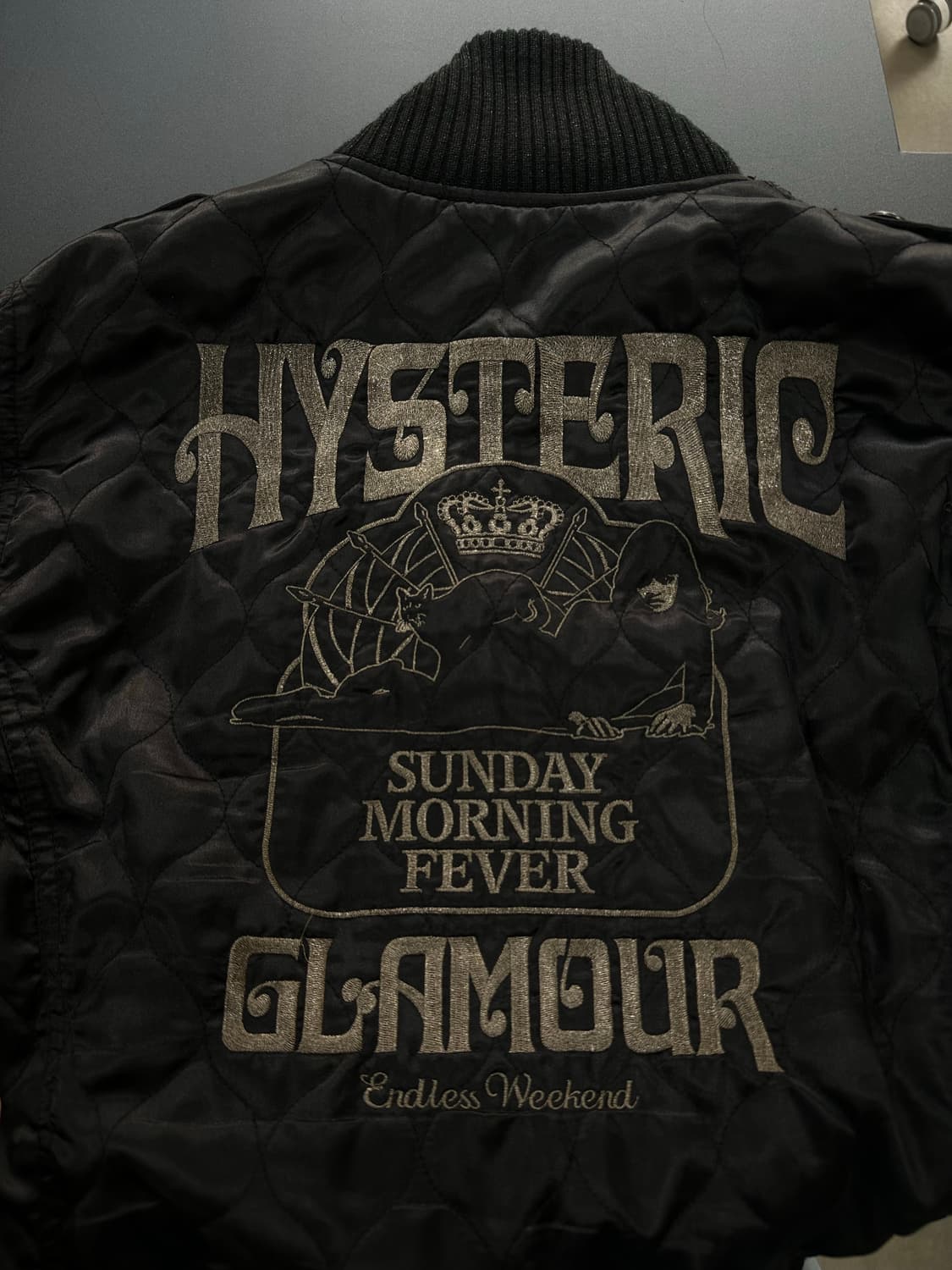 히스테릭글래머 히스걸 풀자수 퀼팅자켓 상품이미지8