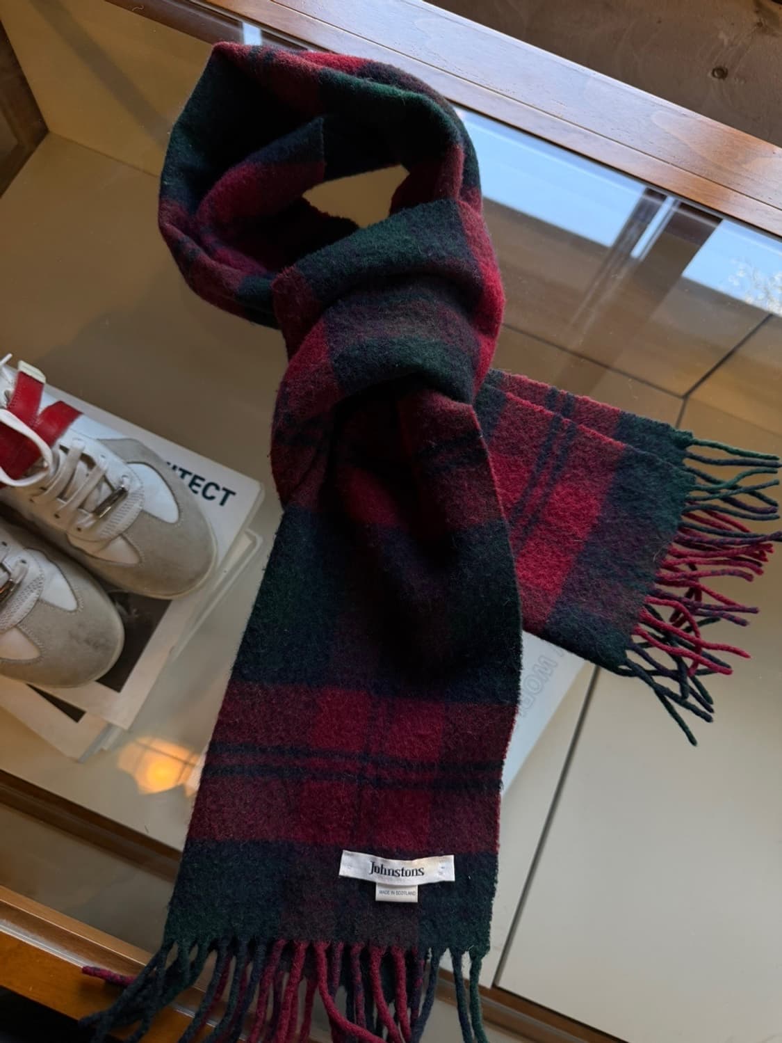 존스톤스 스코티쉬 캐시미어 머플러 상품이미지1
