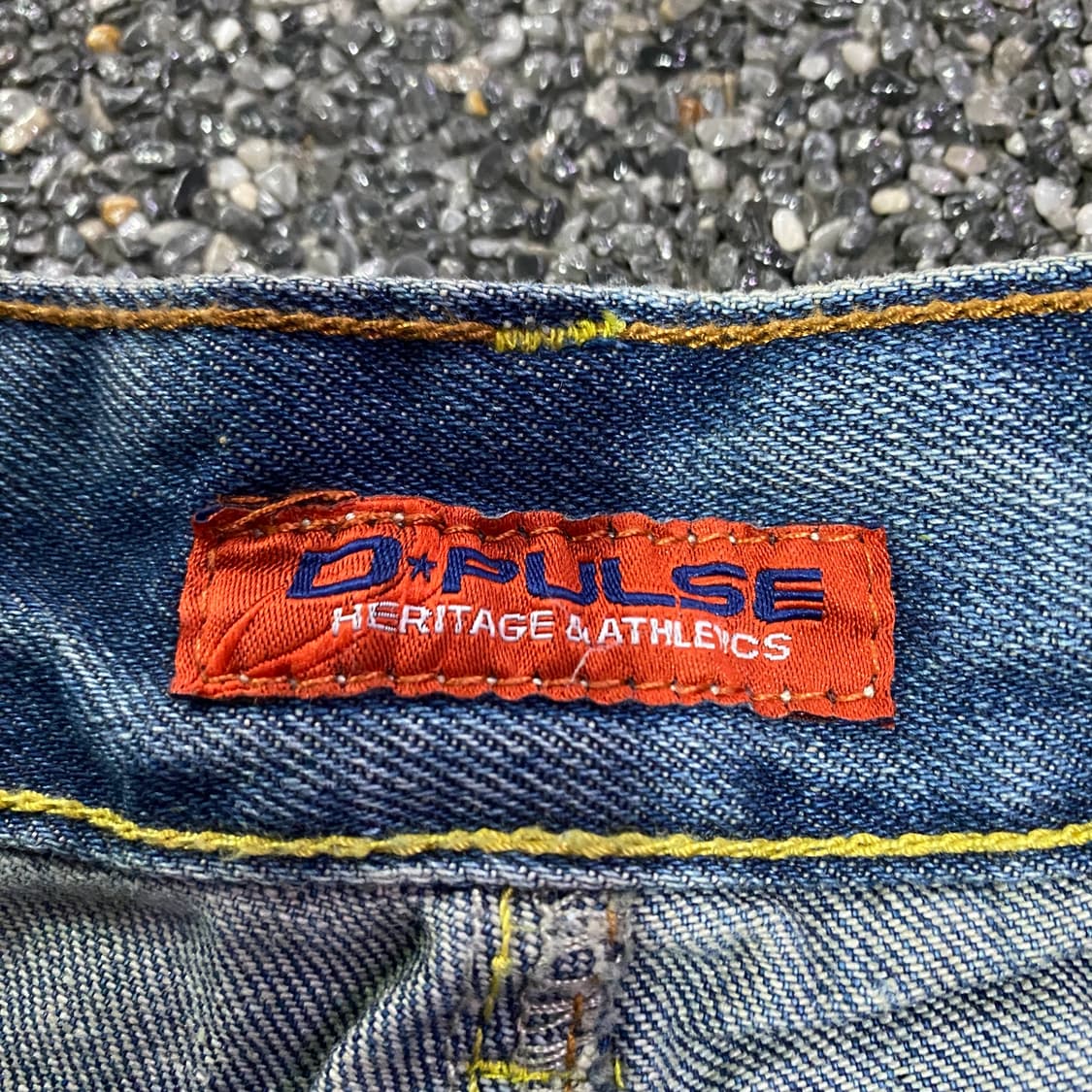 빈티지 D pulse 페인트 프린팅 워싱 데님 팬츠 B4039 상품이미지7