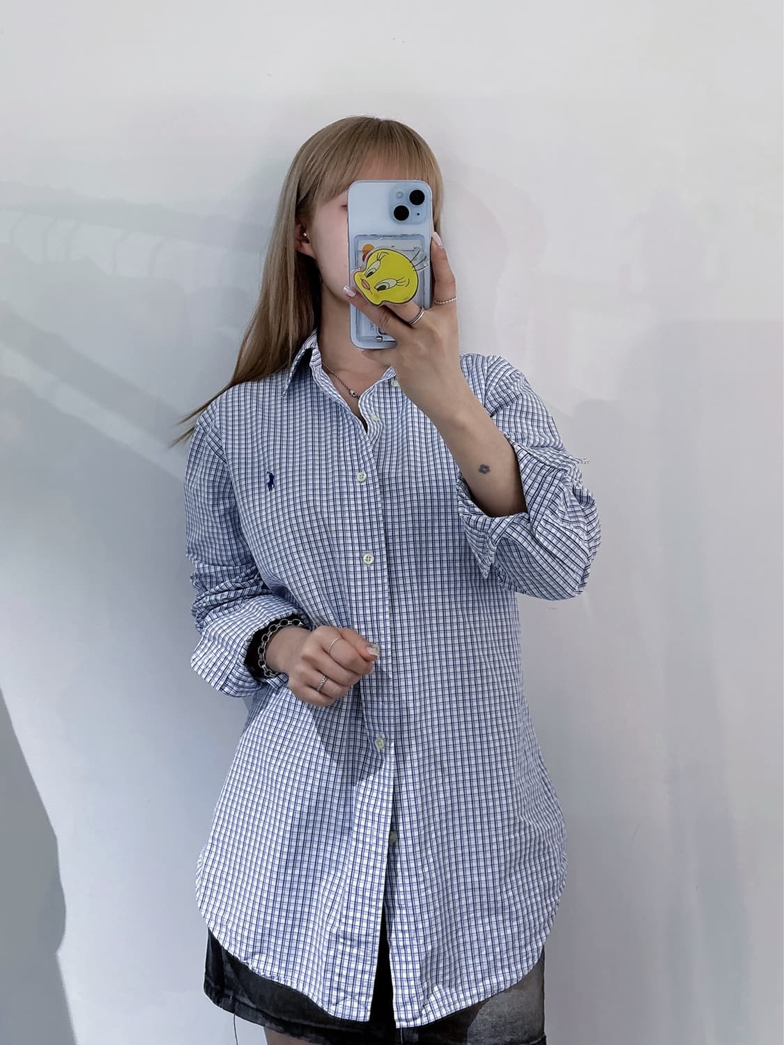 폴로랄프로렌 블루포니 체크 셔츠 상품이미지1