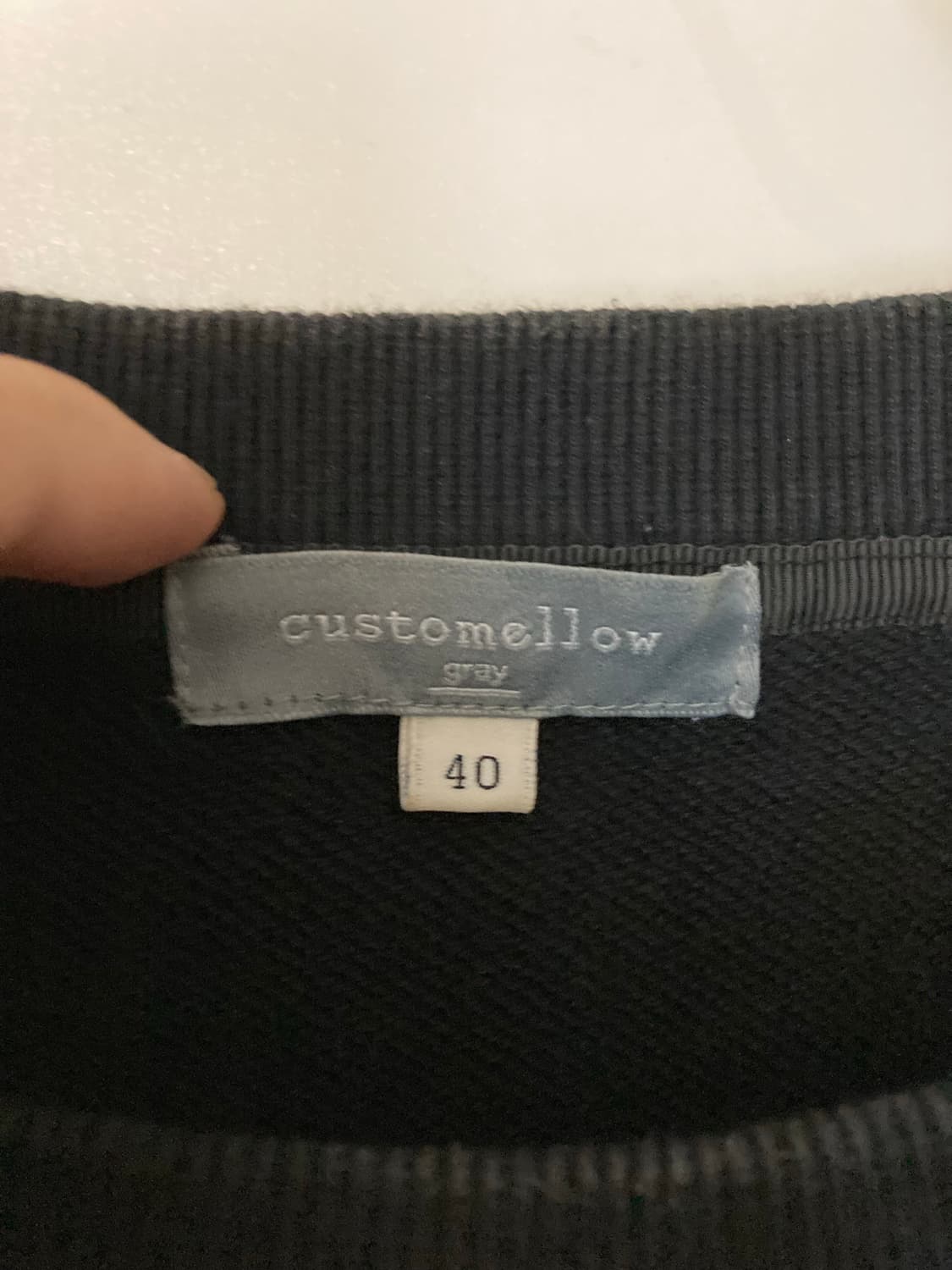 커스텀멜로우 / 로고 엠브로이더리 스웻 셔츠 / L 상품이미지7