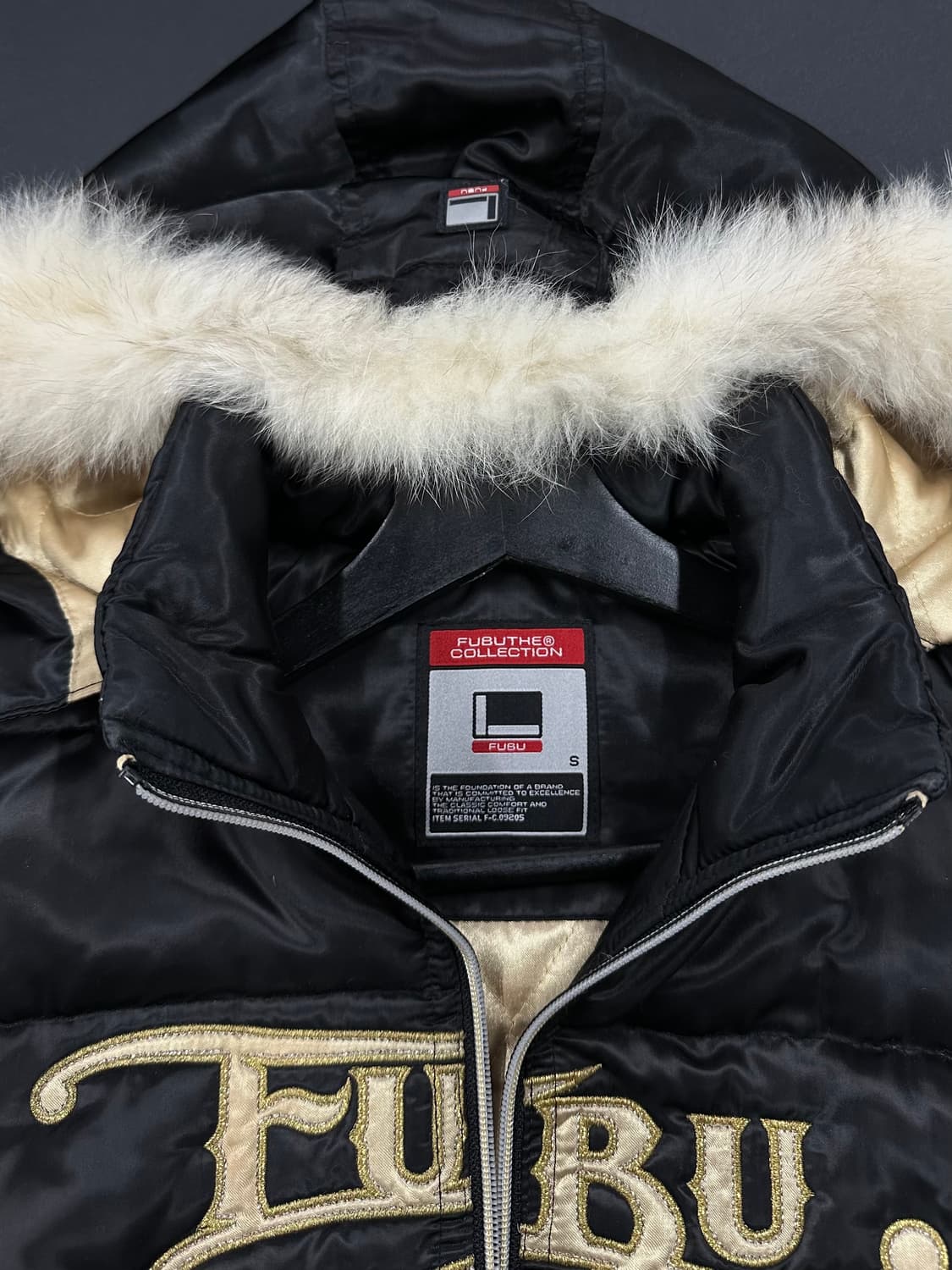 후부 퍼후드 골드체인 갸루 투웨이 패디드 점퍼 상품이미지9