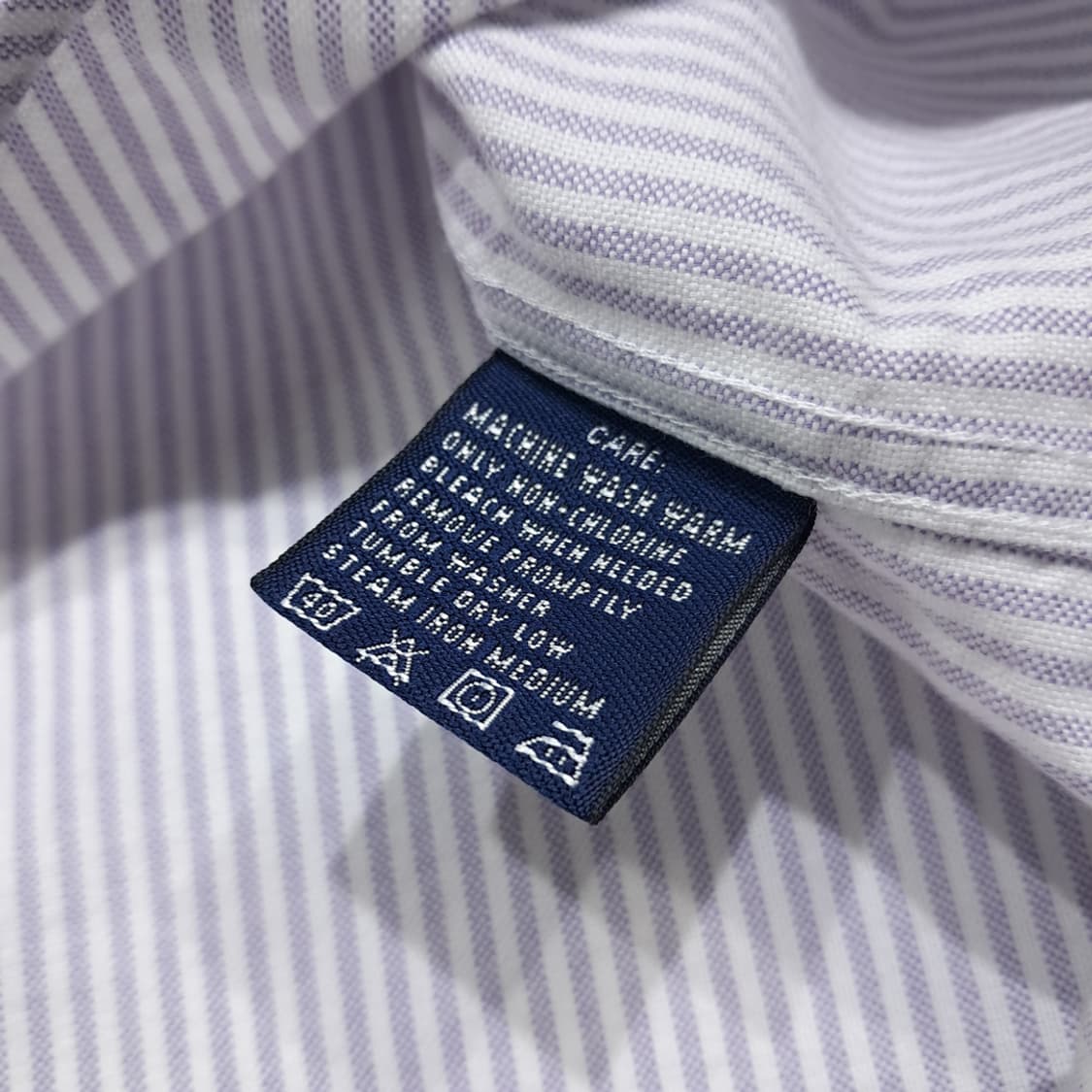 CK135 XL 폴로 90s 홍콩판 라벤더 스트라이프 오버핏 셔츠 남방 상품이미지5