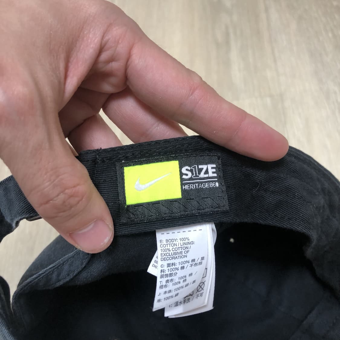 (OS) 나이키 NIKE 헤리티지 86 빅 스우시 로고 볼캡 블랙 3개  상품이미지4