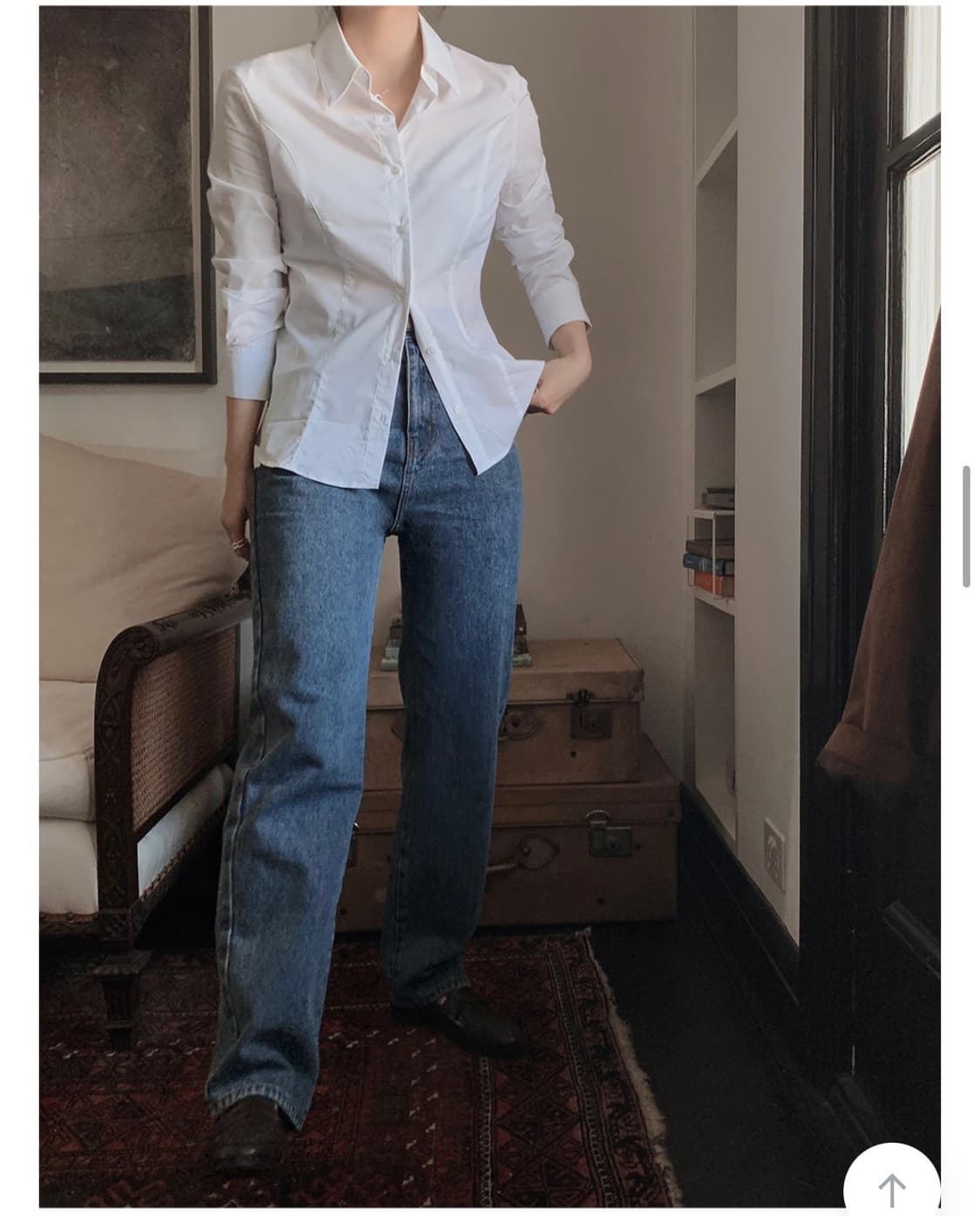 슬로우앤드 유어니즈 라인 셔츠 상품이미지6