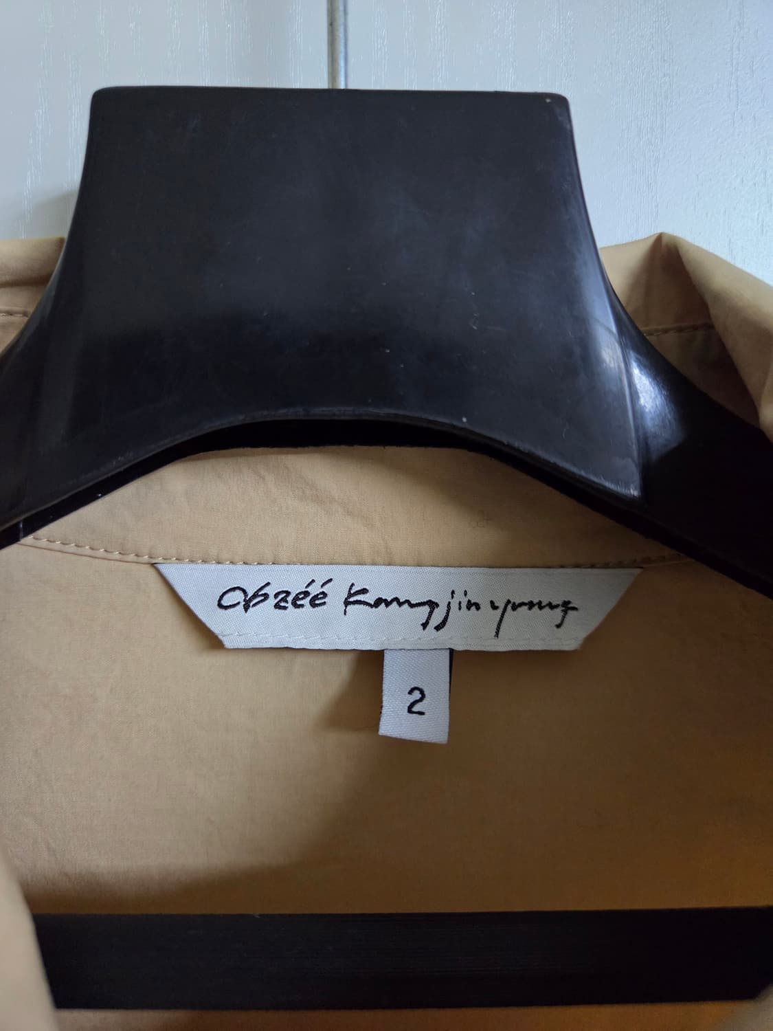 강진영 오브제 셔츠형 롱 블라우스 상품이미지2