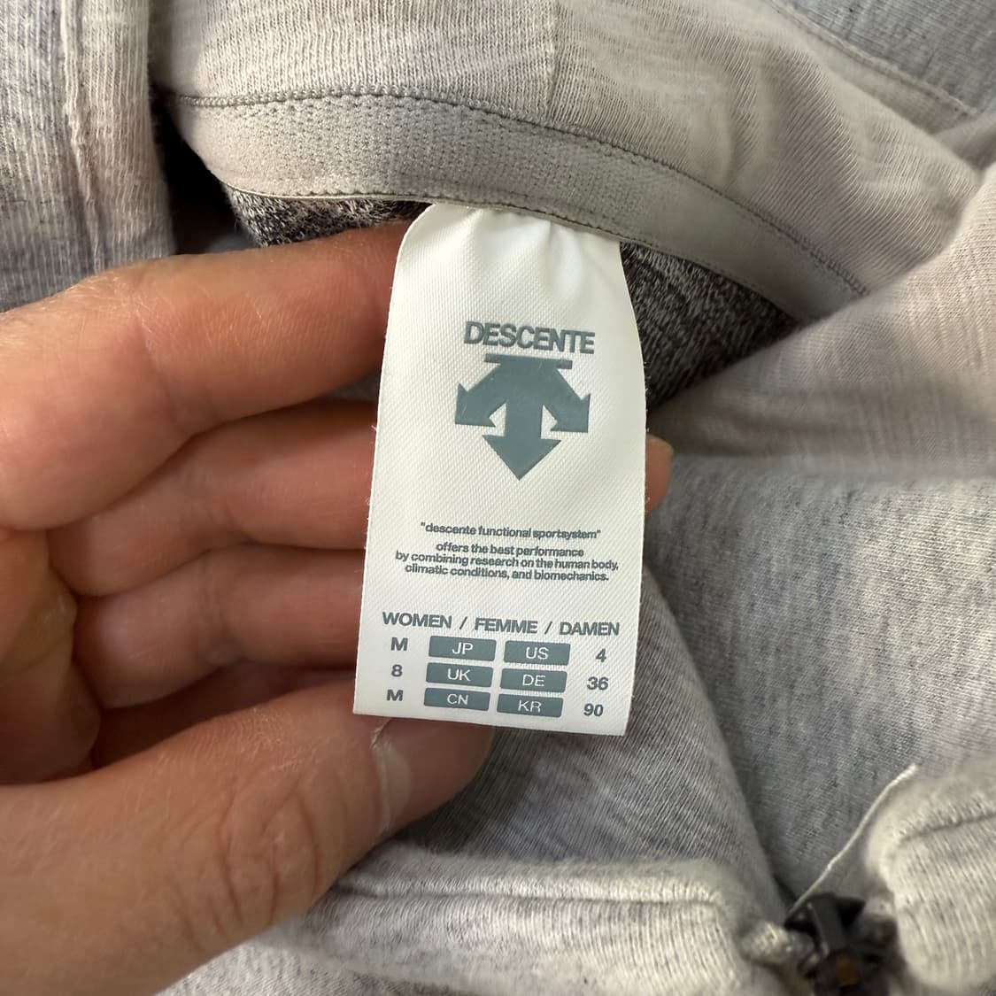 [90] 데상트 여성 풀오버 후드집업 1229T1 상품이미지3